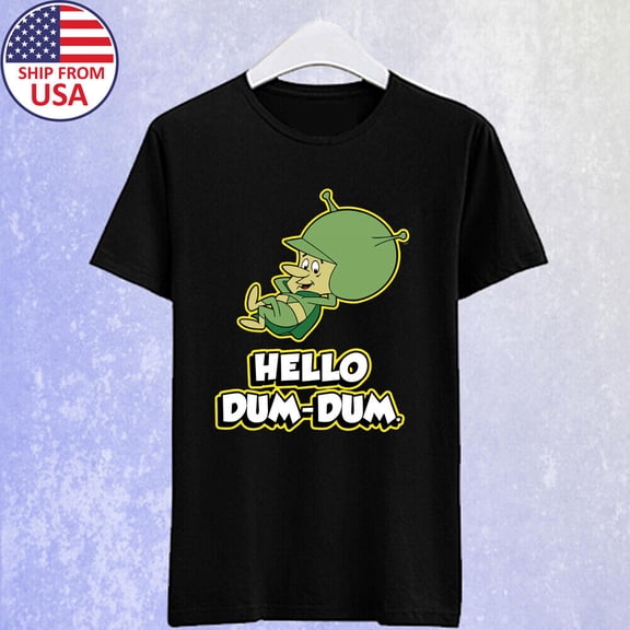 Reprint Rare The Great Gazoo Hello Dum Dum Men's Black Size S-5XL
