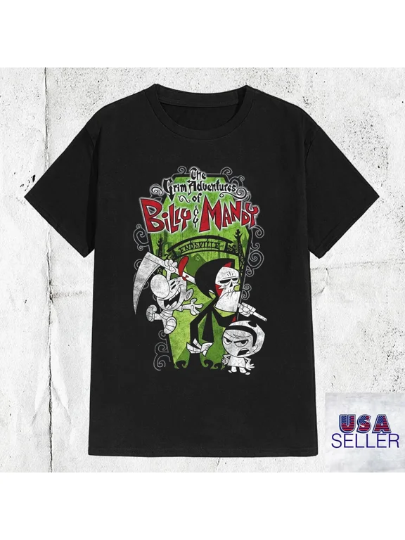 Reprint Rare The Grim Adventures of Billy and Mandy T Shirt Full Size S-5XL BE2790