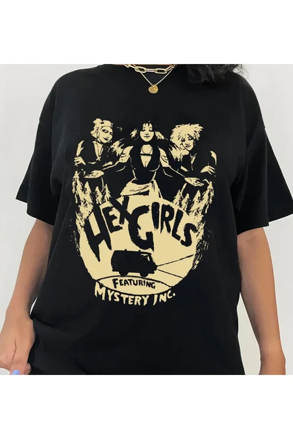 Reprint Rare The Hex girls band black T-shirt Tee All sizes JJ3475
