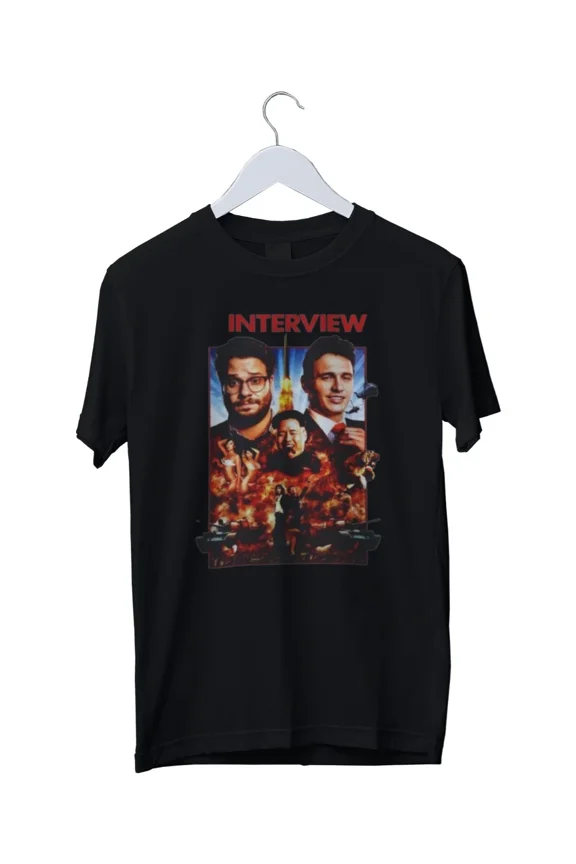 Reprint Rare The Interview Movie Graphic Print Mens Unisex T-Shirt S M L XL 2 3 4 XL