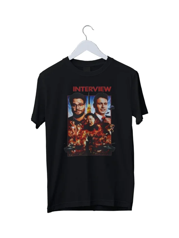 Reprint Rare The Interview Movie Graphic Print Mens Unisex T-Shirt S M L XL 2 3 4 XL