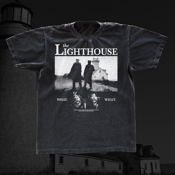 Reprint Rare The Lighthouse vintage t-shirt, graphic teeshirt, black Classic Tee UNISEX Shirt
