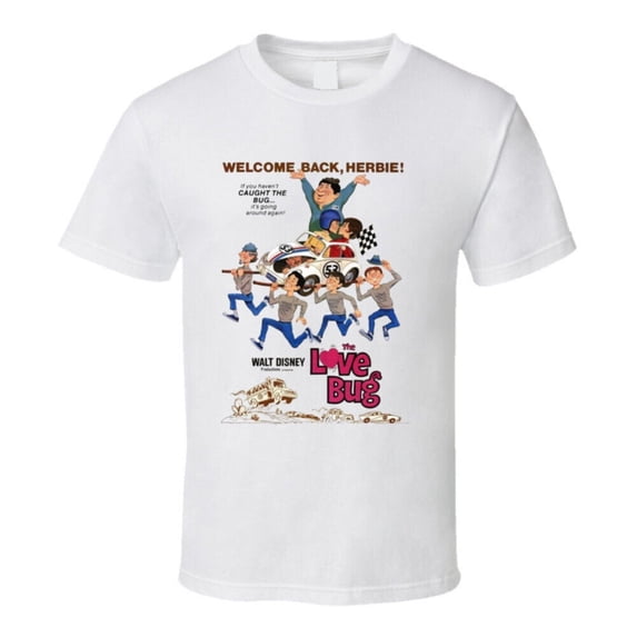 Reprint Rare The Love Bug Welcome Back Herbie Movie T Shirt