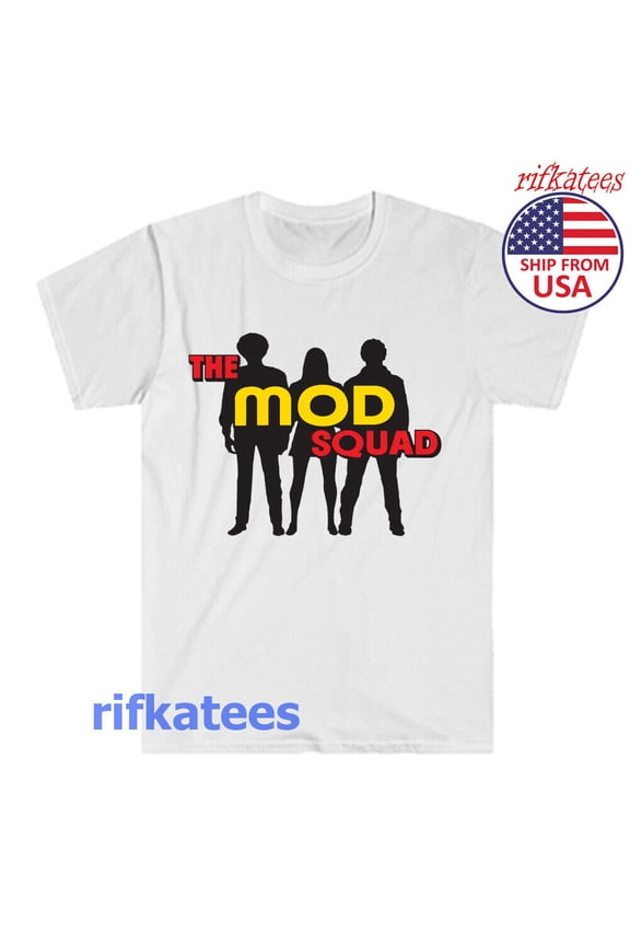 Reprint Rare The Mod Squad Men's White T-Shirt Size S to 5XL