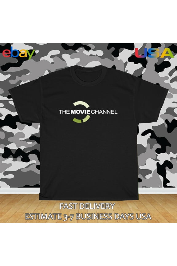 Reprint Rare The Movie Channel TMC Logo Men's T-Shirt American Size T-Shirt