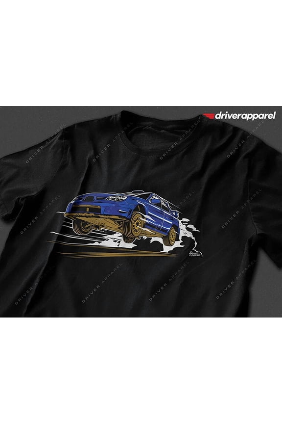 Reprint Rare The Original Driver Apparel Blue Subaru WRX Shirt - STi, Rally, Hawkeye, Boxer