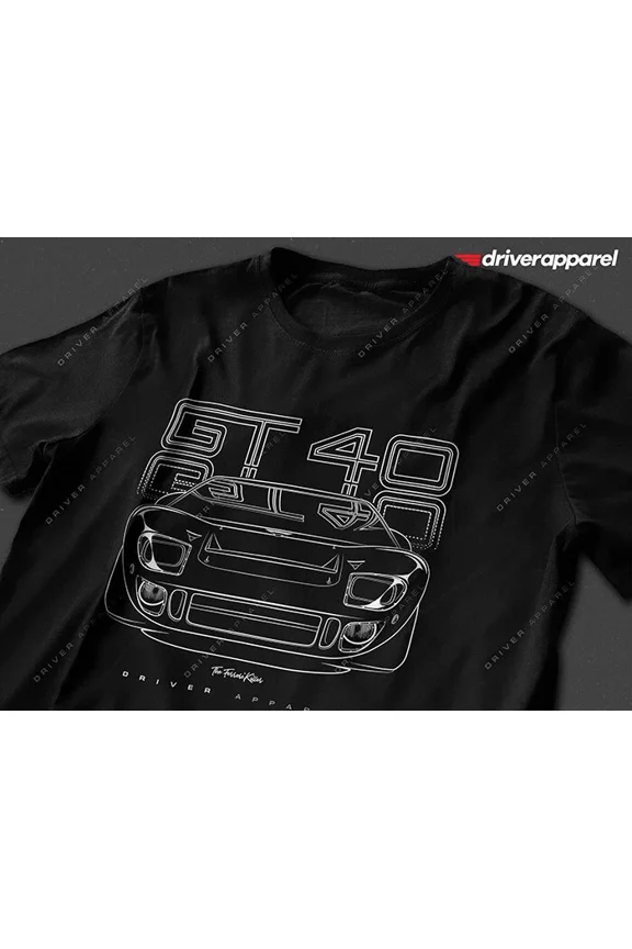 Reprint Rare The Original Driver Apparel Ford GT40 Shirt - Classic, Vintage, GT, Racing
