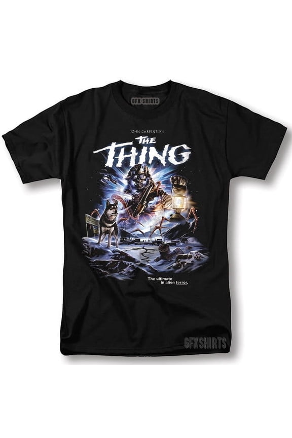 Reprint Rare The Thing Shirt Classic Retro Horror Movie Vintage Graphic Design T-Shirt
