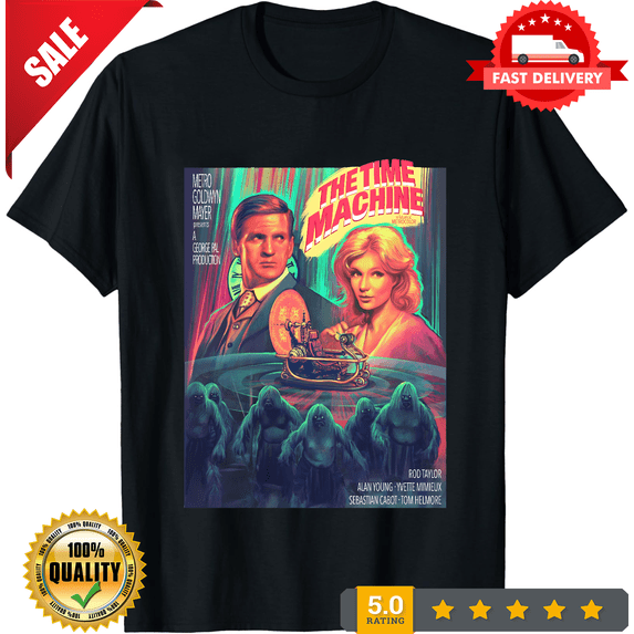 Reprint Rare The Time Machine - Sci-Fi Movie T-Shirt - Sizes S - 5XL ...