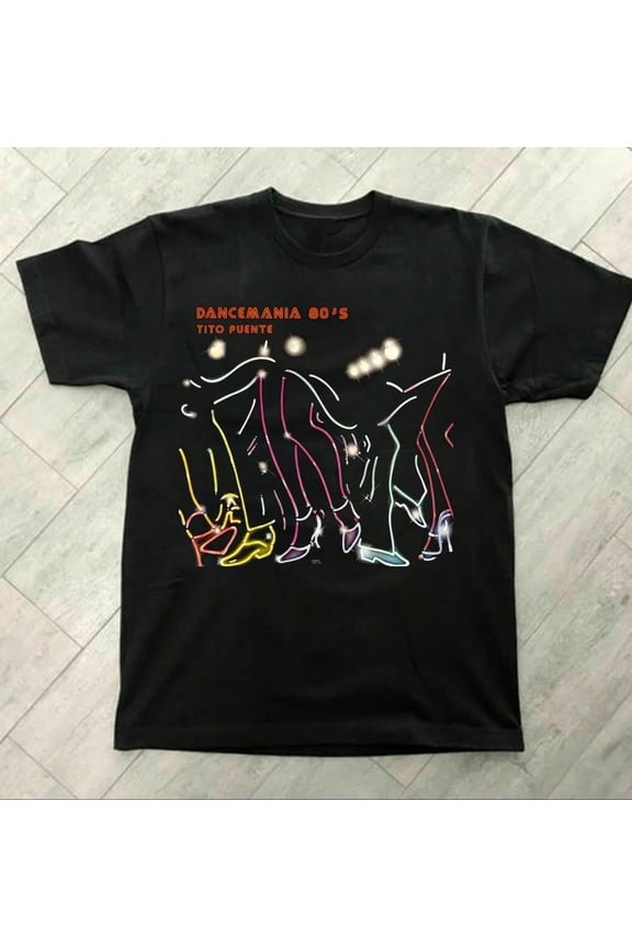Reprint Rare Tito Puente Dancemania 80's Album T-Shirt Gift For Fan Unisex S-5XL BF119