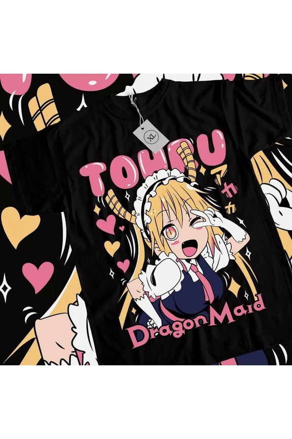 Reprint Rare Tohru T-shirt Kobayashi-san Chi no Maid Dragon Girl waifu anime Shirt All Size