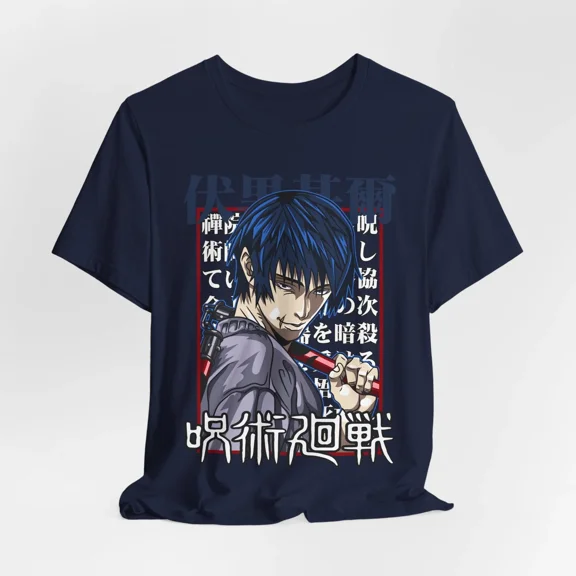 Reprint Rare Toji Fushiguro Anime Graphic Unisex Jersey Tee with Graphic Design, Casual Wear