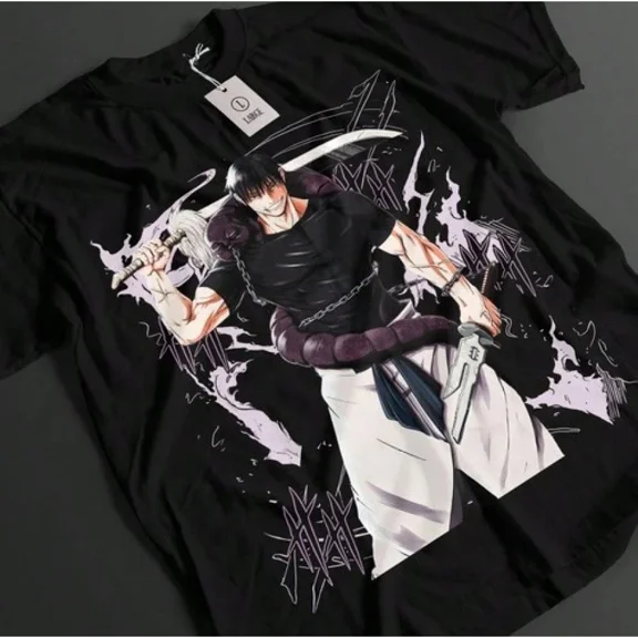 Reprint Rare Toji Fushiguro Anime T-shirt Anime Unisex 4