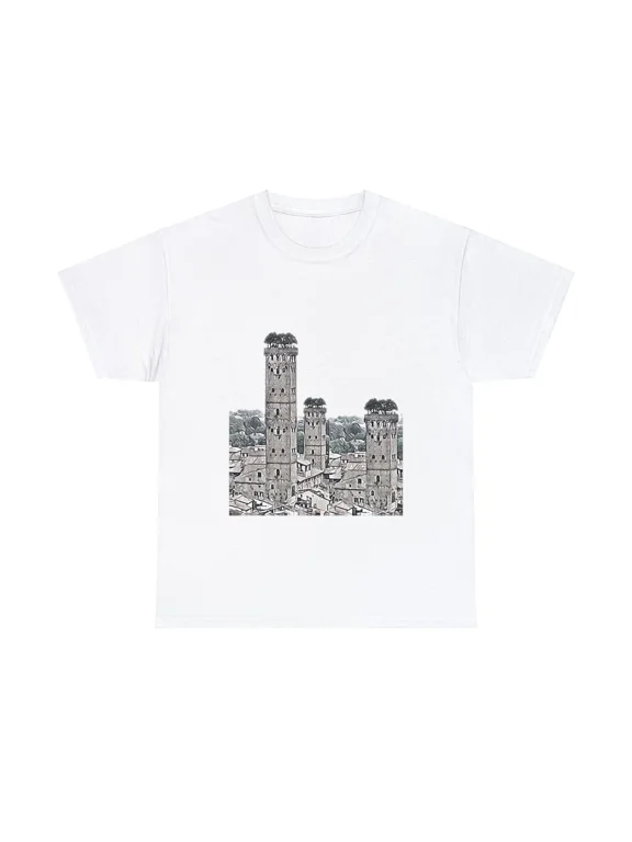 Reprint Rare Tower of Power Graphic Print Black & White Crew Neck Unisex Heavy Cotton T-Shirt