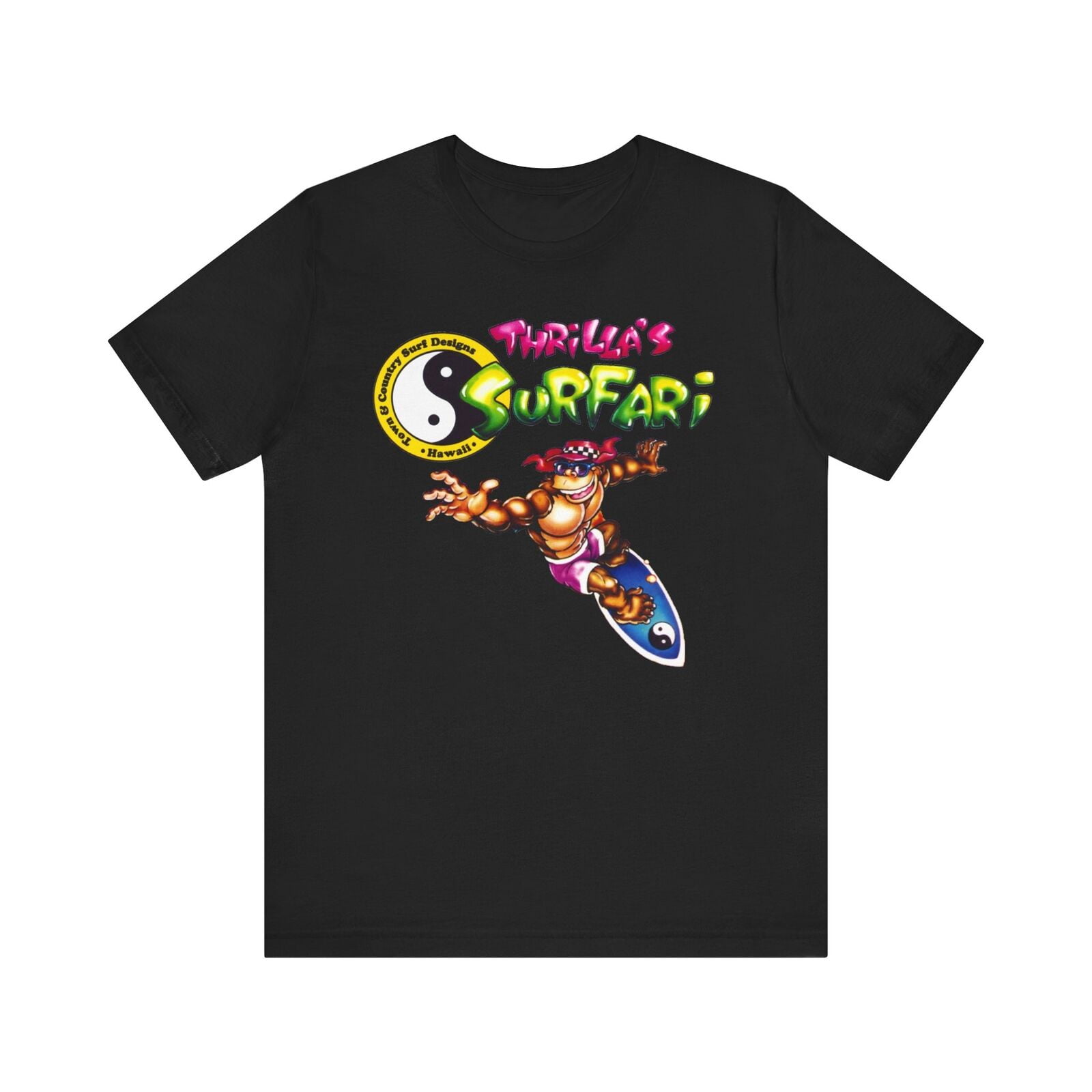 Reprint Rare Town & Country Surf Designs Thrilla's Surfari Unisex Jersey Short Sleeve Tee