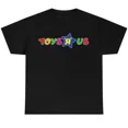 thumbnail image 1 of Reprint Rare Toys R Us Black Unisex T Shirt NEW Retro Style 70s 80s Gamers, 1 of 2