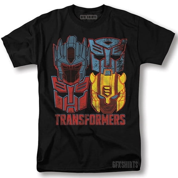 Reprint Rare Transformers Shirt Classic Movie Poster Vintage Graphic Design T-Shirt