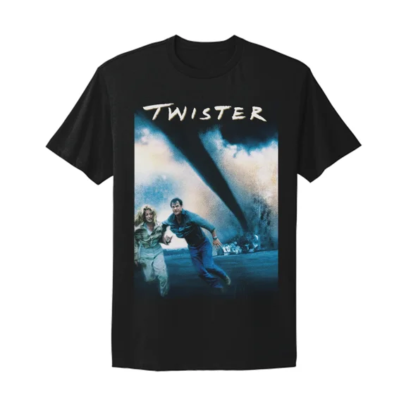 Reprint Rare Twister 90S Poster Graphic Movie Classic Film Retro Vtg Design T-Shirt
