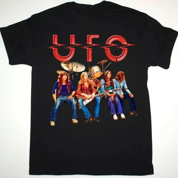Reprint Rare UFO Band 1974 Members Gift For Fan Tour T Shirt Full Size S-5XL