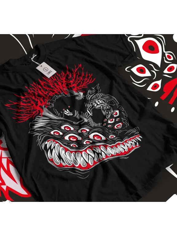 Reprint Rare Ultimate Vampire T-Shirt Anime Lovers Hellsing Alucard Face Hell Sing Gift 062