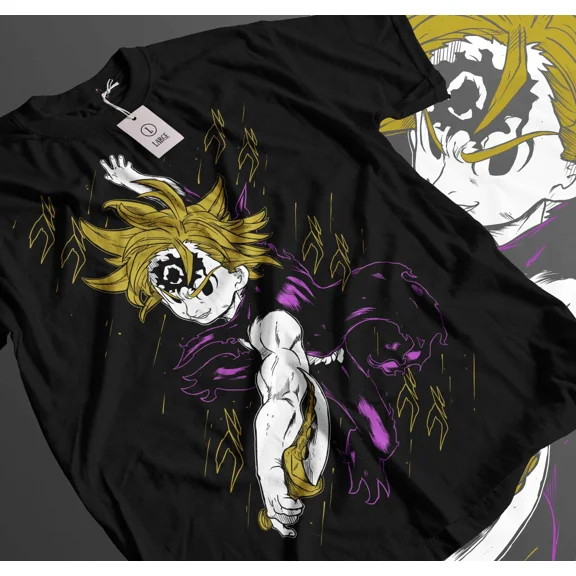 Reprint Rare Unisex Escanor T-Shirt The Seven Deadly Sins Nanatsu no Taizai Anime Shirt 463