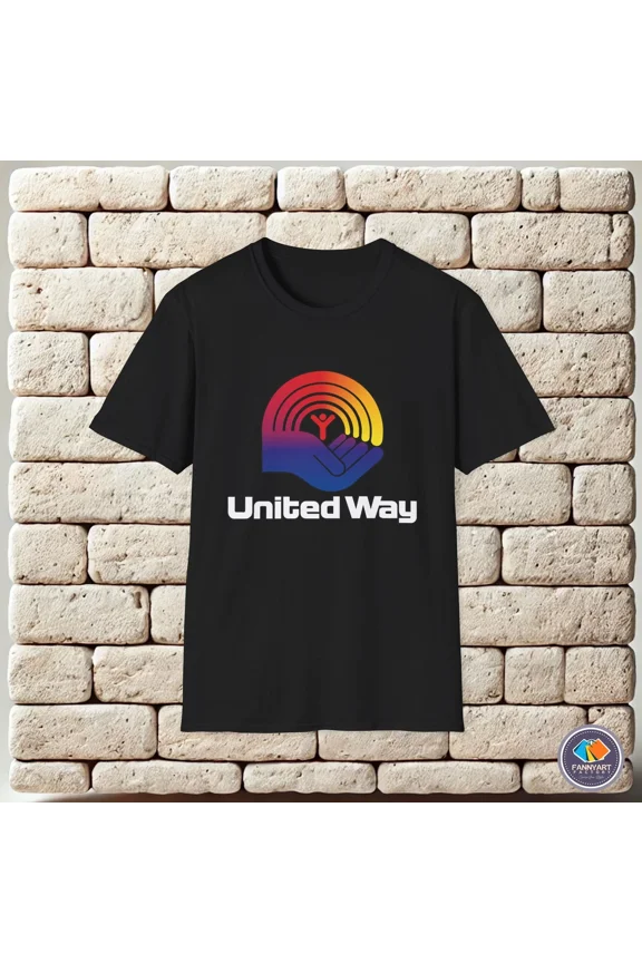 Reprint Rare United Way Helping Hand Logo Unisex T-Shirt