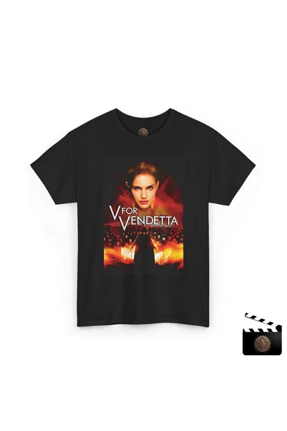 Reprint Rare V For Vendetta Movie Poster T-Shirt for Men & Women