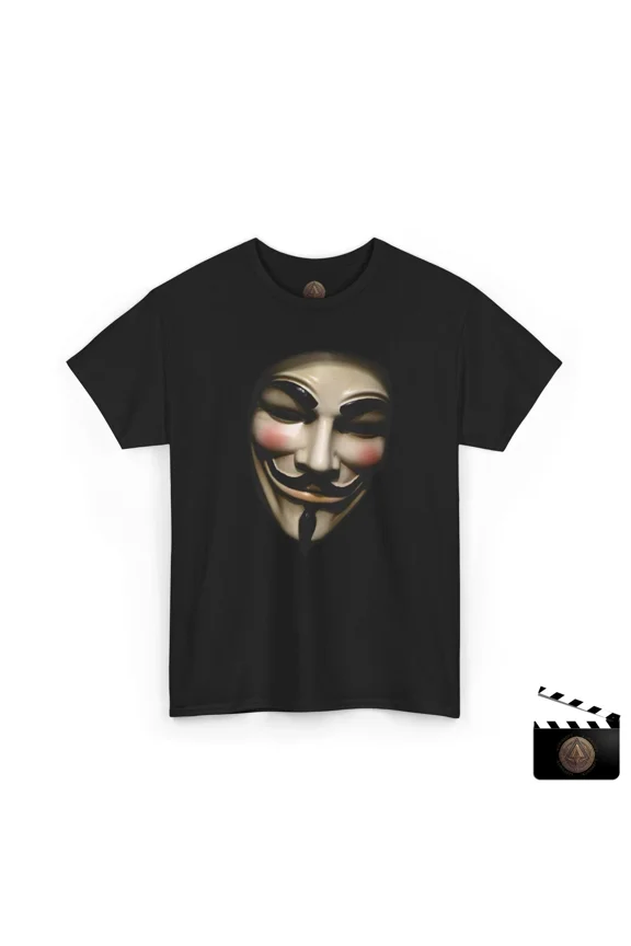 Reprint Rare V For Vendetta T-Shirt, Guy Fawkes Mask Shirt, Gunpowder Plot Tee