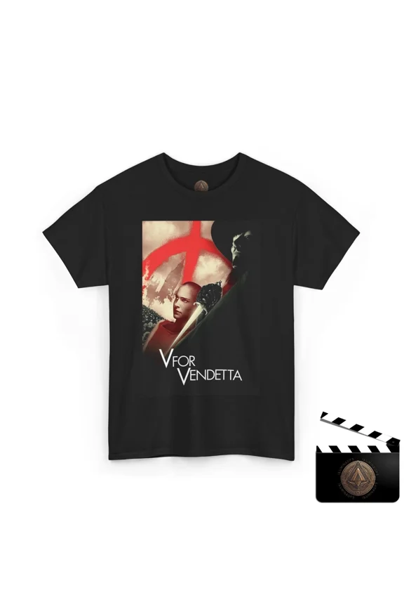 Reprint Rare V For Vendetta T-Shirt, Retro Movie Poster Shirt, Guy Fawkes Inspired Tee
