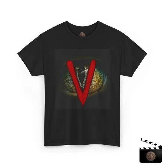 Reprint Rare V Lizard Eye T-Shirt, Retro 80s TV Shirt, Sci-Fi Alien Visitors Tee