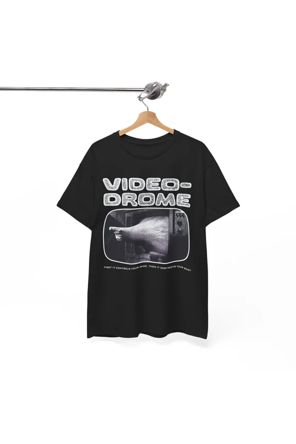 Reprint Rare VIDEODROME Shirt 1983 David Cronenberg Debbie Harry James Woods Sci-Fi Horror