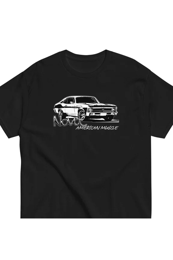 Reprint Rare VINTAGE 1968-1972 Nova T-Shirt, American Muscle Car Enthusiast Tshirt