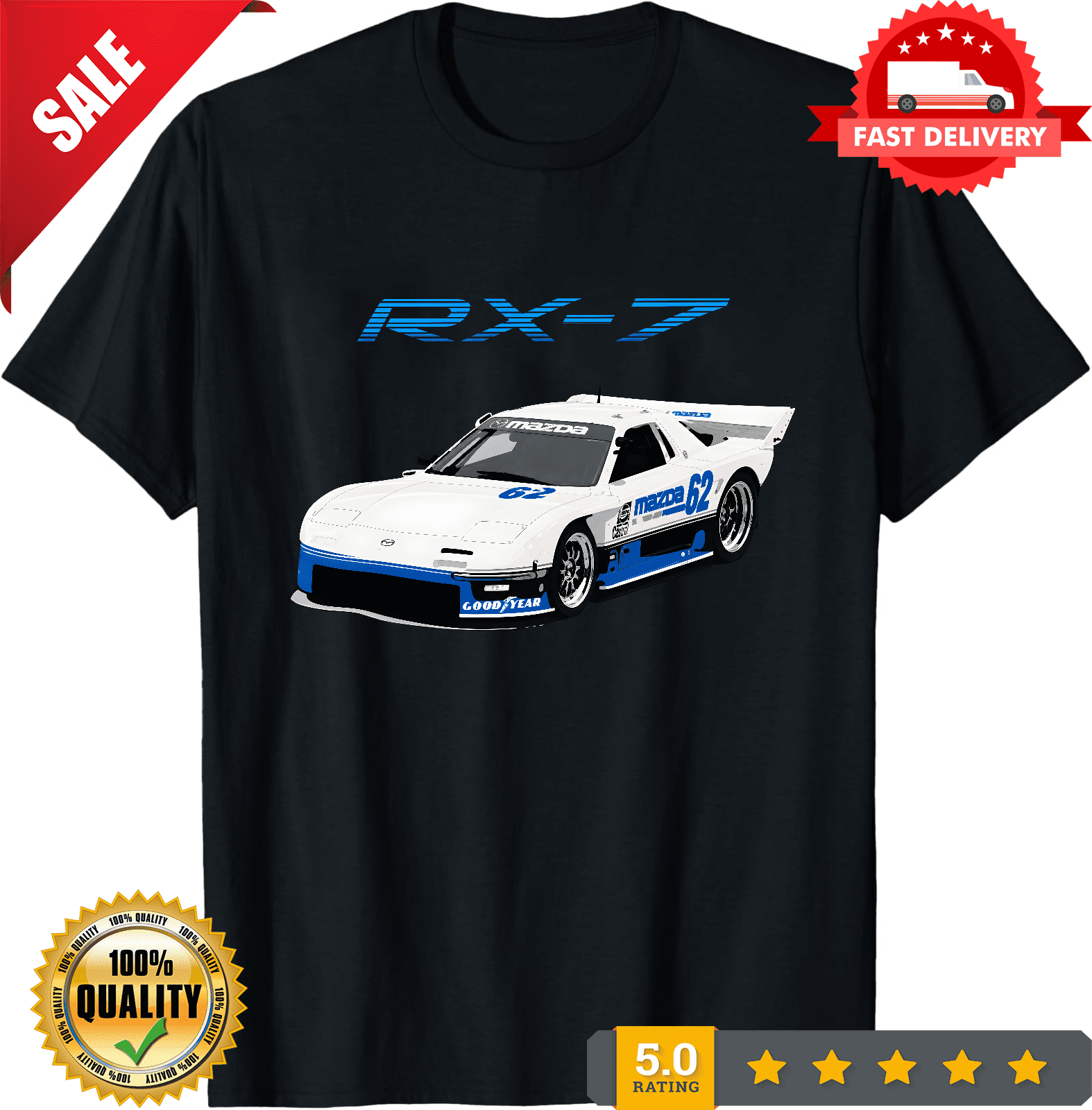 Scrub Rx Reprint Rare VINTAGE 1991 RX-7 IMSA GTO Race Car T-Shirt, ULTRA LIMITED ...