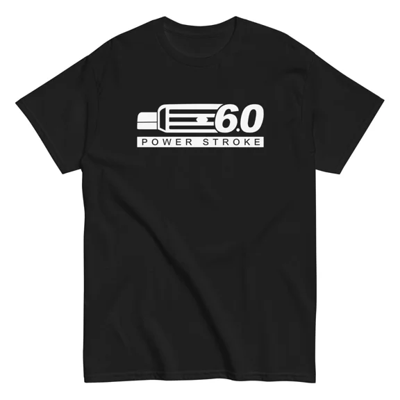 Reprint Rare VINTAGE 6.0 Powerstroke T-Shirt, Mens Power Stroke Shirt, Diesel Apparel F250 F350 Tee