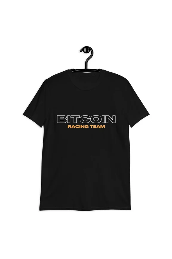 Reprint Rare VINTAGE Bitcoin Racing Team Crypto Gift Short-Sleeve Unisex T-Shirt