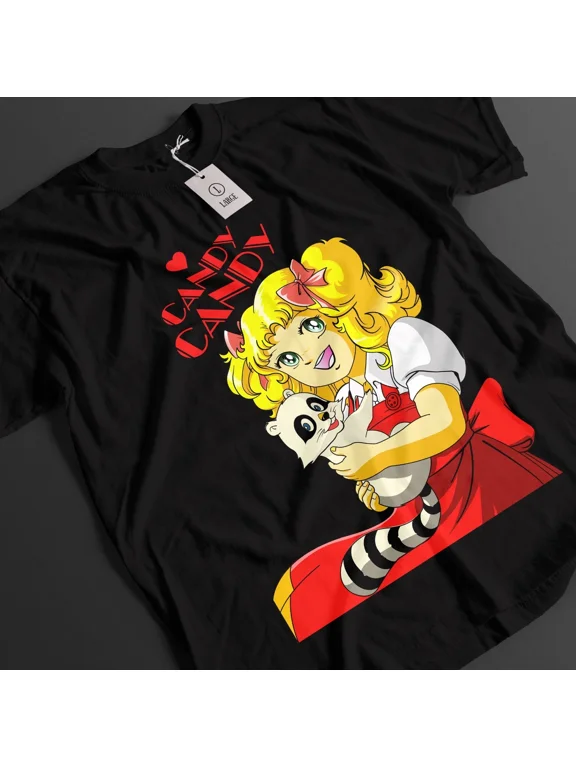 Reprint Rare VINTAGE Candy Candy Shirt Anthony Tshirt Terry T-Shirt Albert Top Annie Anime Girl Tee
