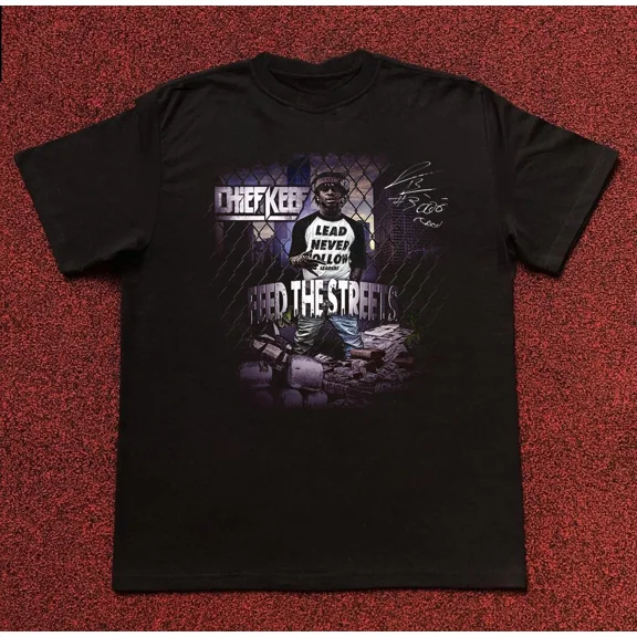 Reprint Rare VINTAGE Chief Keef Feed the Streets Album Unisex Cotton T-Shirt Full Size BL2.293