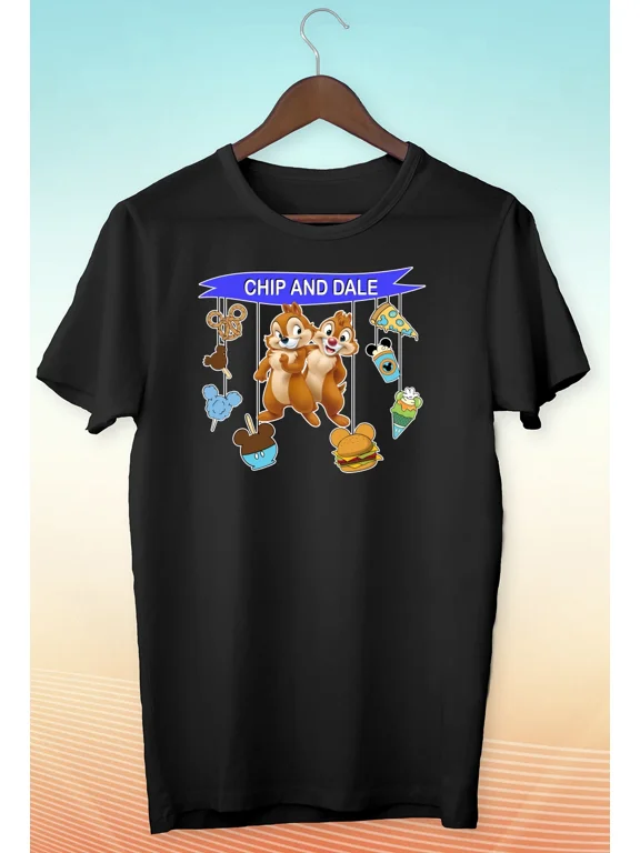 Reprint Rare VINTAGE Chip And Dale Poster Men's / Women's T Shirt J055
