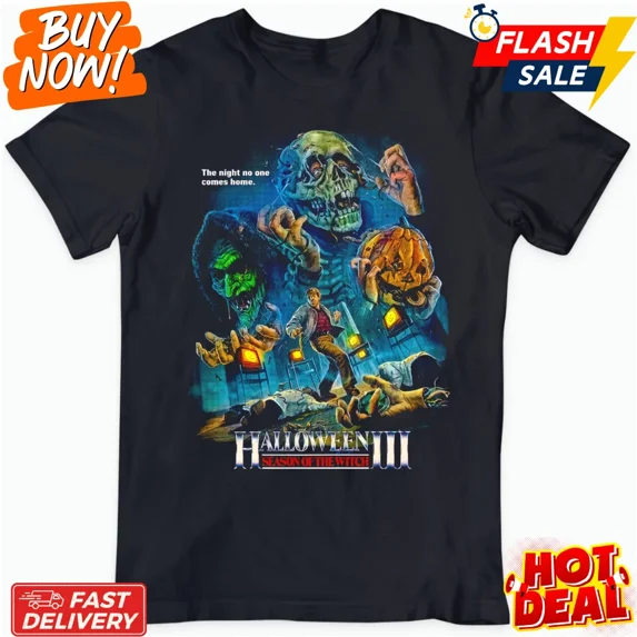 Reprint Rare VINTAGE Halloween III Season of the Witch Inspired T-Shirt Fan Made Horror Movie Tee
