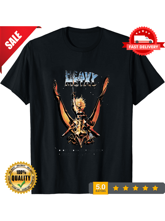 Reprint Rare VINTAGE Heavy Metal Movie Poster Inspired Black Graphic T-Shirt Unisex S-5Xl, ULTRA LIMITED-TH81574