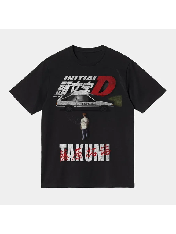 Reprint Rare VINTAGE Initial D Fujiwara Tee, 90s Racing Anime Bootleg T Shirt S-5XL