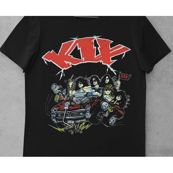 Reprint Rare VINTAGE Kix Band Tour Concert Heavy Cotton Unisex T-Shirt All Size BL2.590