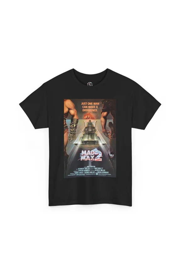 Reprint Rare VINTAGE Mad Max 2 Retro Movie Poster T-Shirt For Men & Women