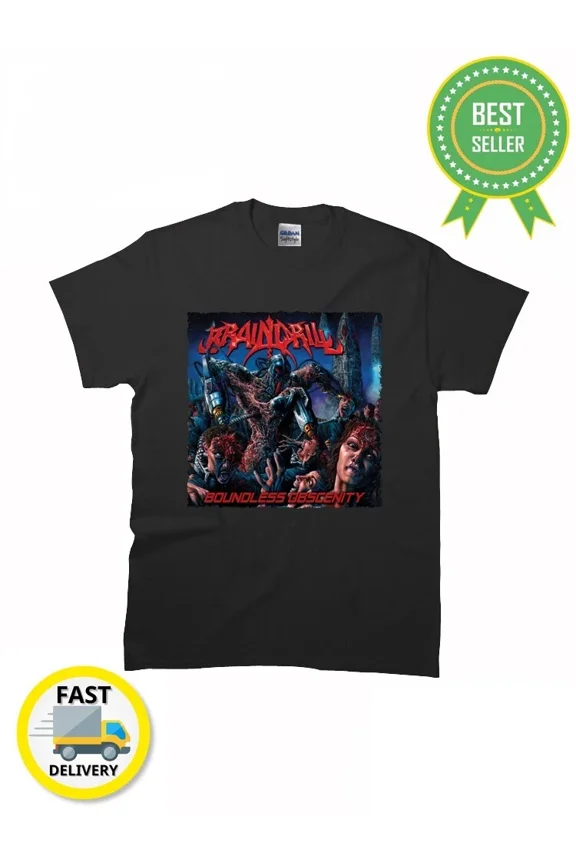 Reprint Rare VINTAGE New Boundless Obscenity by Brain Drill Classic MAN WOMAN T-Shirt Size S to 5XL