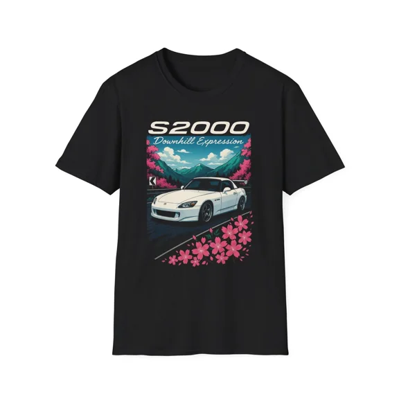 Reprint Rare VINTAGE S2000 Downhill Expression JDM Tuner Car Street Racing Anime T-Shirt Tee