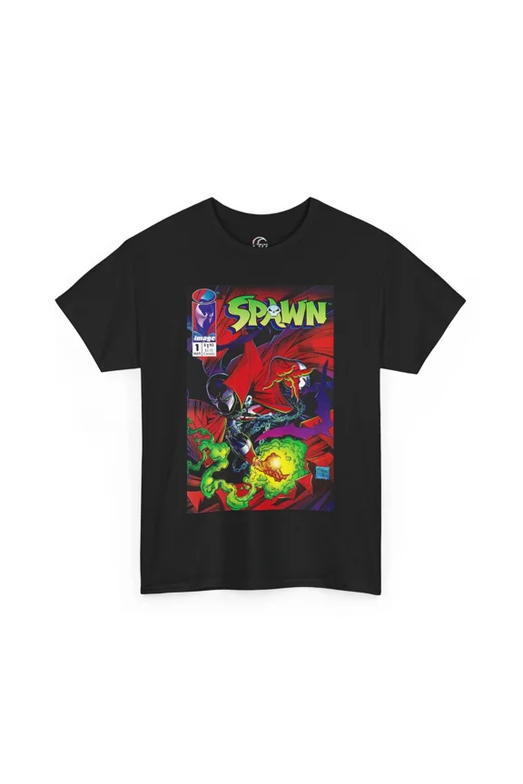 Reprint Rare VINTAGE Spawn Comic Book Vintage T-Shirt, Spawn No. 1 Comic Book Tee, McFarlane Comics