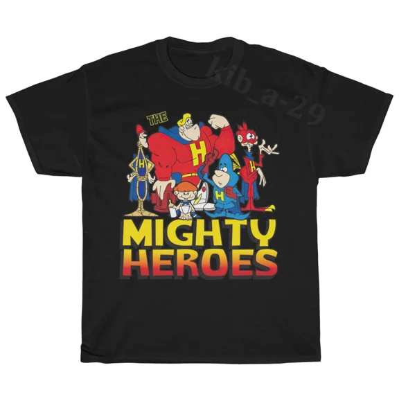 Reprint Rare VINTAGE The Mighty Heroes 90s Vintage TV Nostalgia Retro T-Shirt S-5XL Men Women Unisex