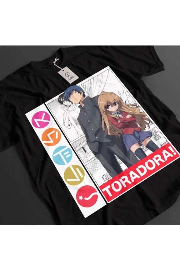 Reprint Rare VINTAGE Toradora Shirt Taiga Tshirt Ryuuji T-Shirt Minorin Top Ami Kitamura Anime Tee