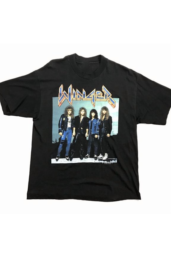 Reprint Rare VINTAGE Vintage Winger Band Concert Unisex S-235XL Shirt 7D1183
