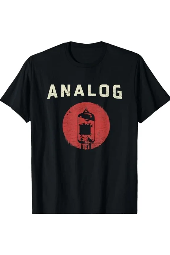 Reprint Rare Vacuum Tube Amp Analog Vintage Retro 80s 90s Unisex T-Shirt Gift Tee